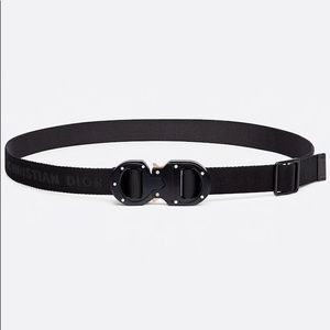 Dior 25mm Black Nylon Belt